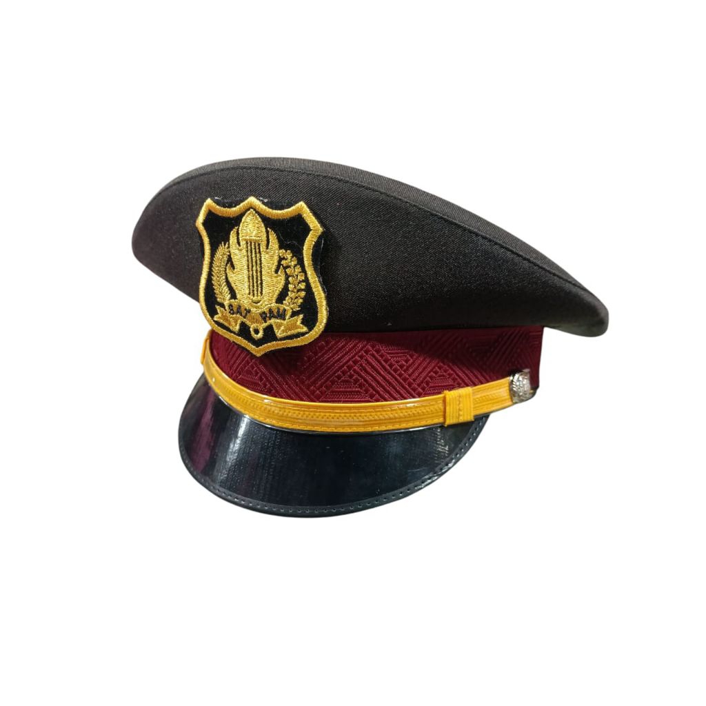 TOPI PET PDU SATPAM/ TOPI PET SATPAM/ TOPI PET PDH SEKURITI/ TOPI PET SEKURITI