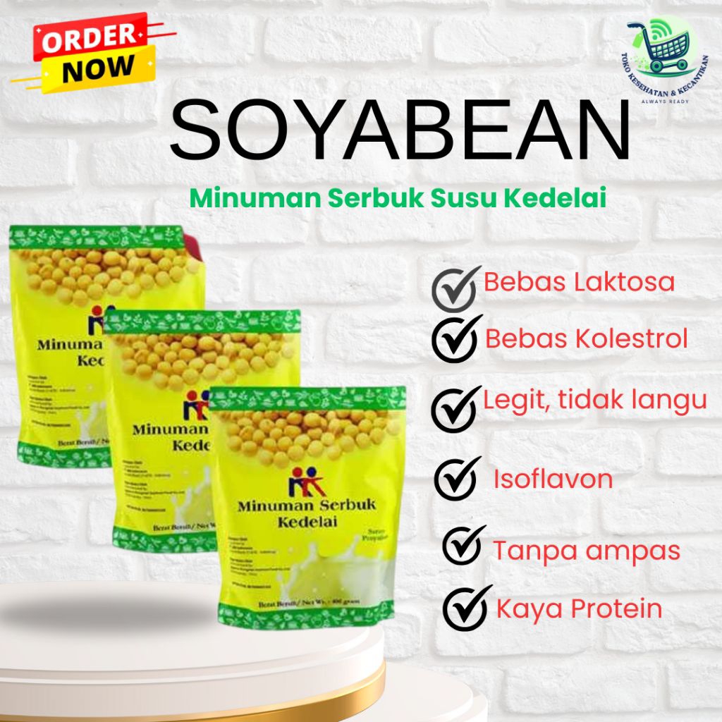 

Soyabean KK Minuman Serbuk Kedelai Susu Kedelai Soya Bean Powder Kaya Protein Padat Gizi KK Indonesia