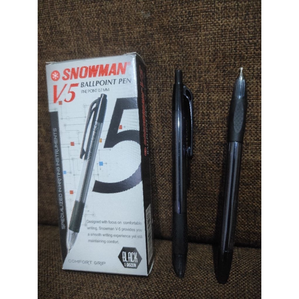 

pulpen Snowman V-5 0.7mm/tek tok