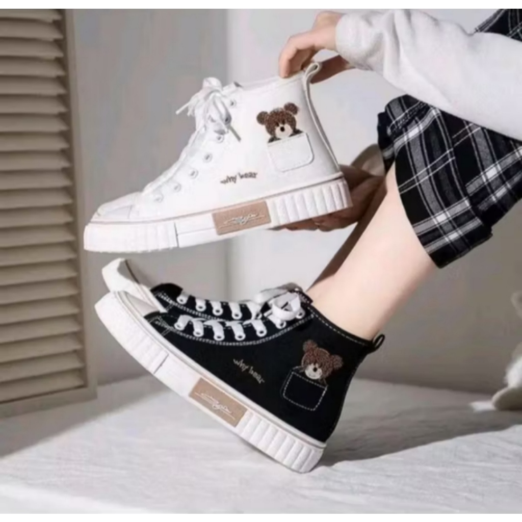 mashel shoes - TERLARIS  Sepatu  Boots Fashion BEAR & Kets Why Bear Sepatu Sekolah