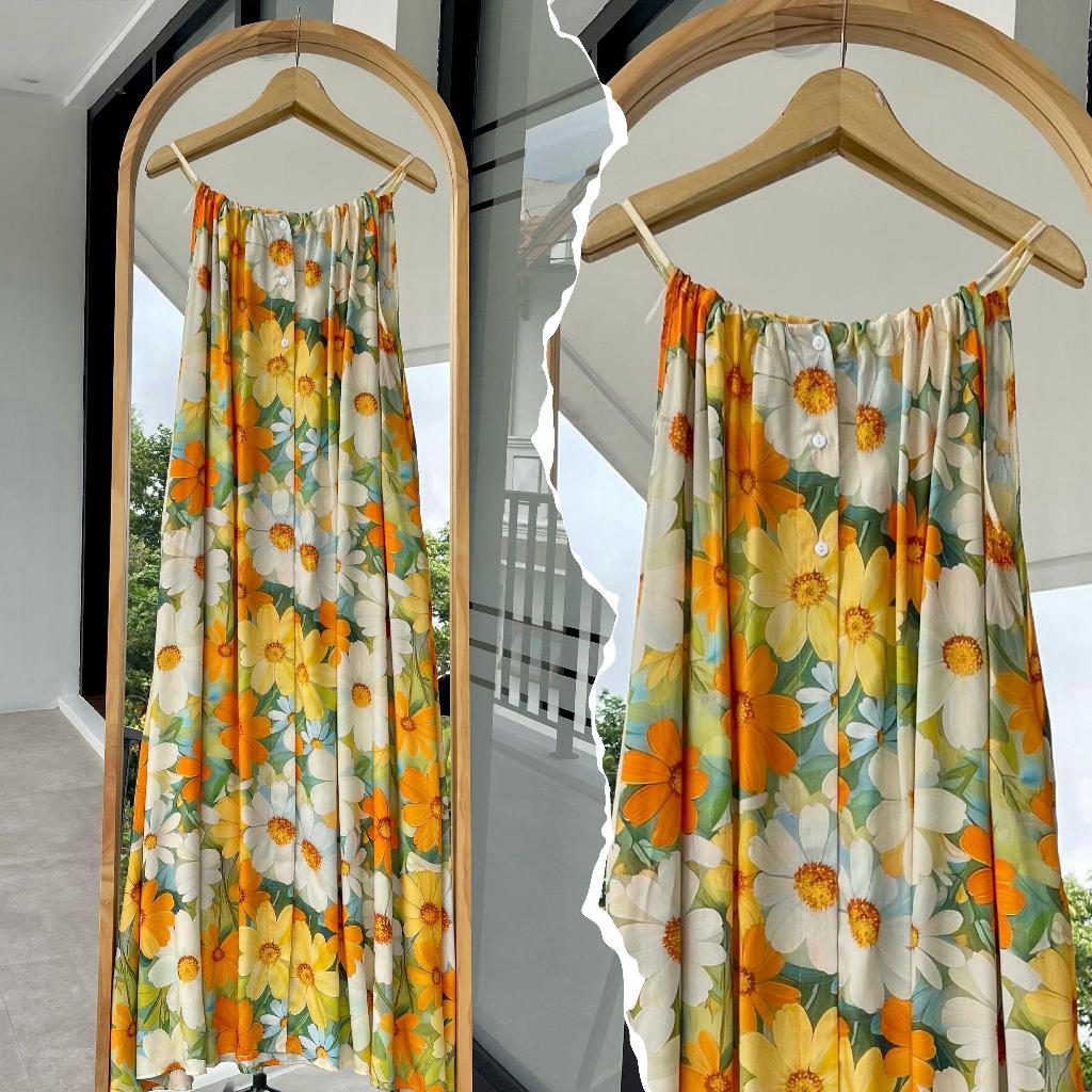 #2 Lily Dress Mimi (panjang 135 cm) Rayon Daster Premium Jumbo Wanita Busui Friendly | Bumil Friendl