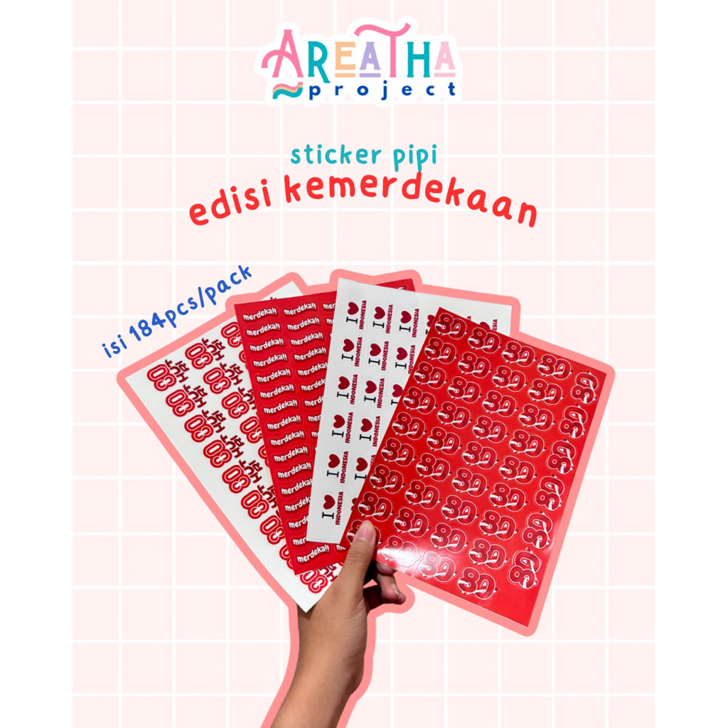 

Stiker Pipi Edisi Kemerdekaan isi 180+ pcs Stiker Kemerdekaan Stiker Hut RI Dirgahayu 80th
