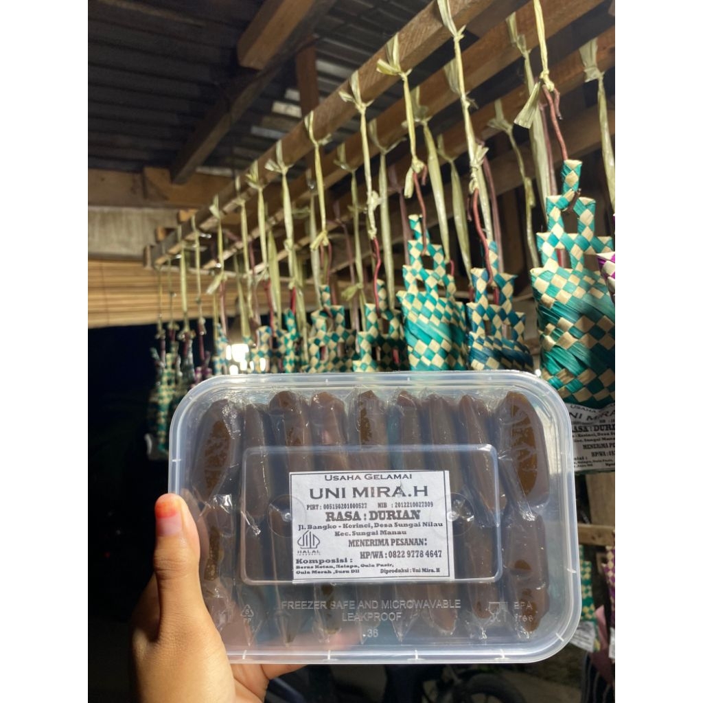 

Dodol/Gelamai uni mira/makanan tradisional khas Merangin,Jambi(500g)