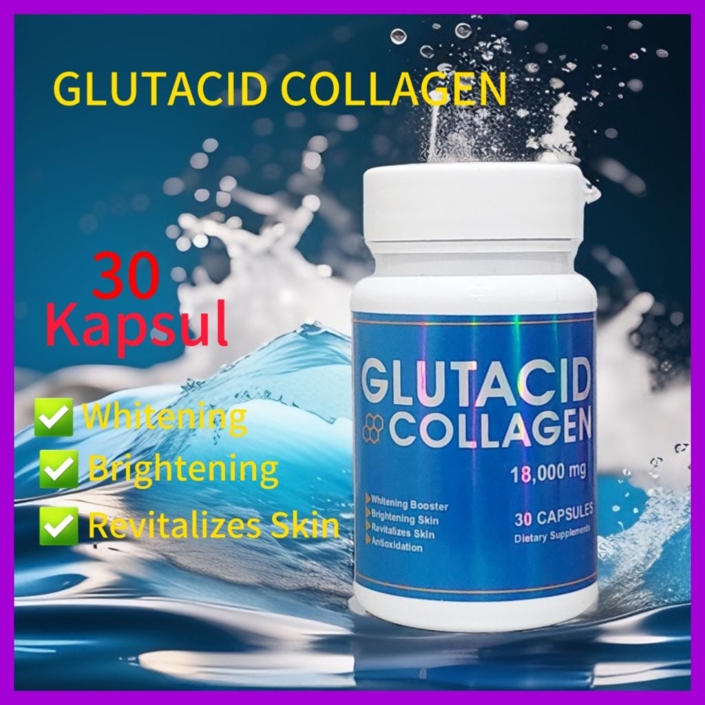 Glutacid Collagen 18.000 mg Suplemen Pemutih Badan 30 kapsul