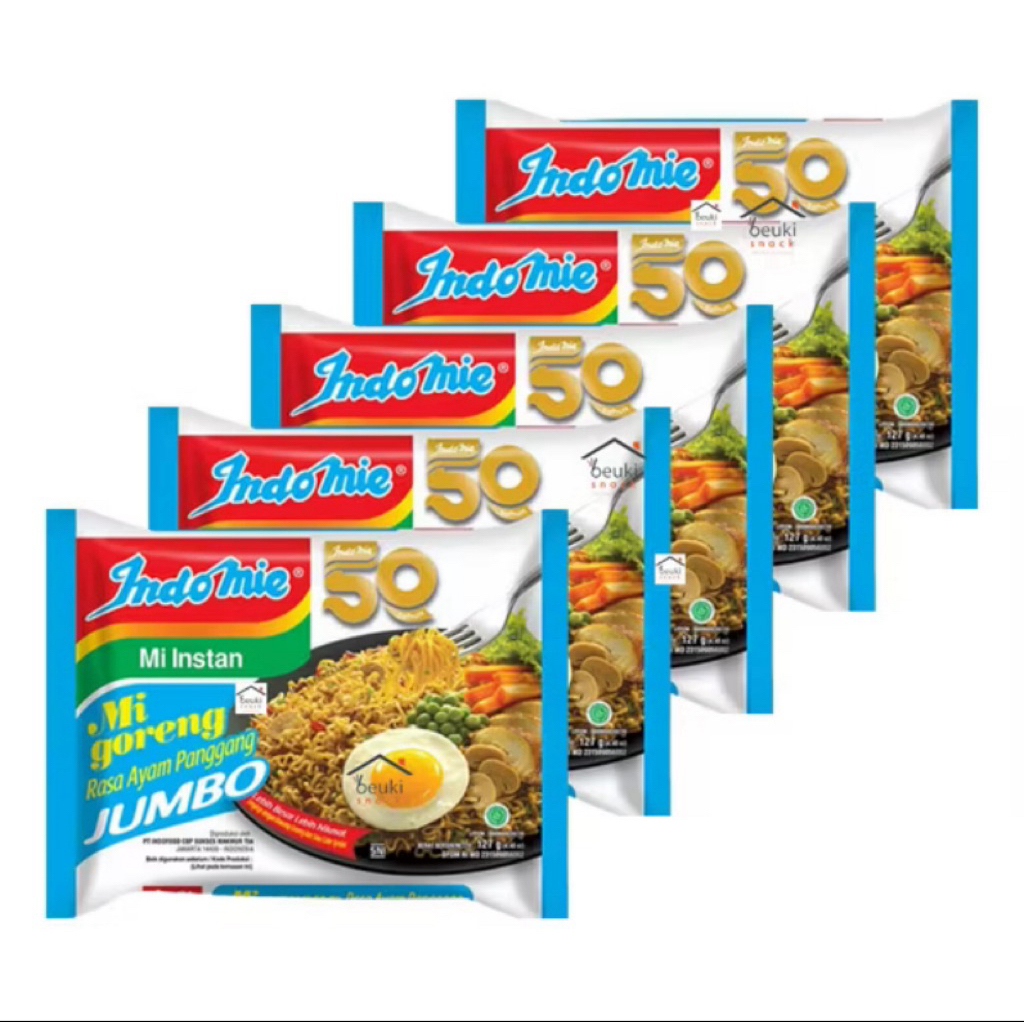 

Indomie Mi Goreng Ayam Panggang Jumbo 5 Pcs – Porsi Besar, Rasa Nendang