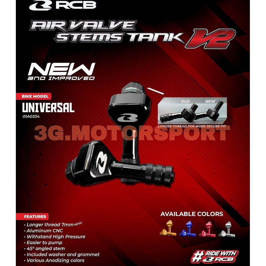 Pentil tubles cnc 10mm rcb/air Valve stems v2 rcb