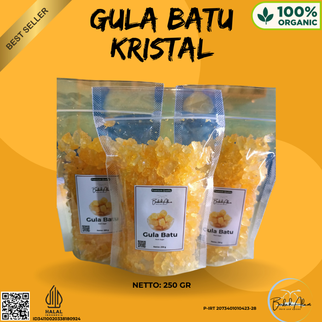 

Gula batu kristal kecik organik asli jogja