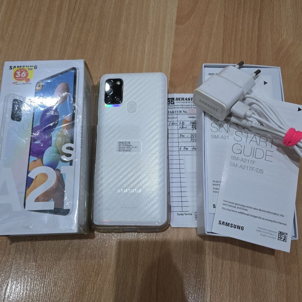 hp samsung A21S 64GB warna white