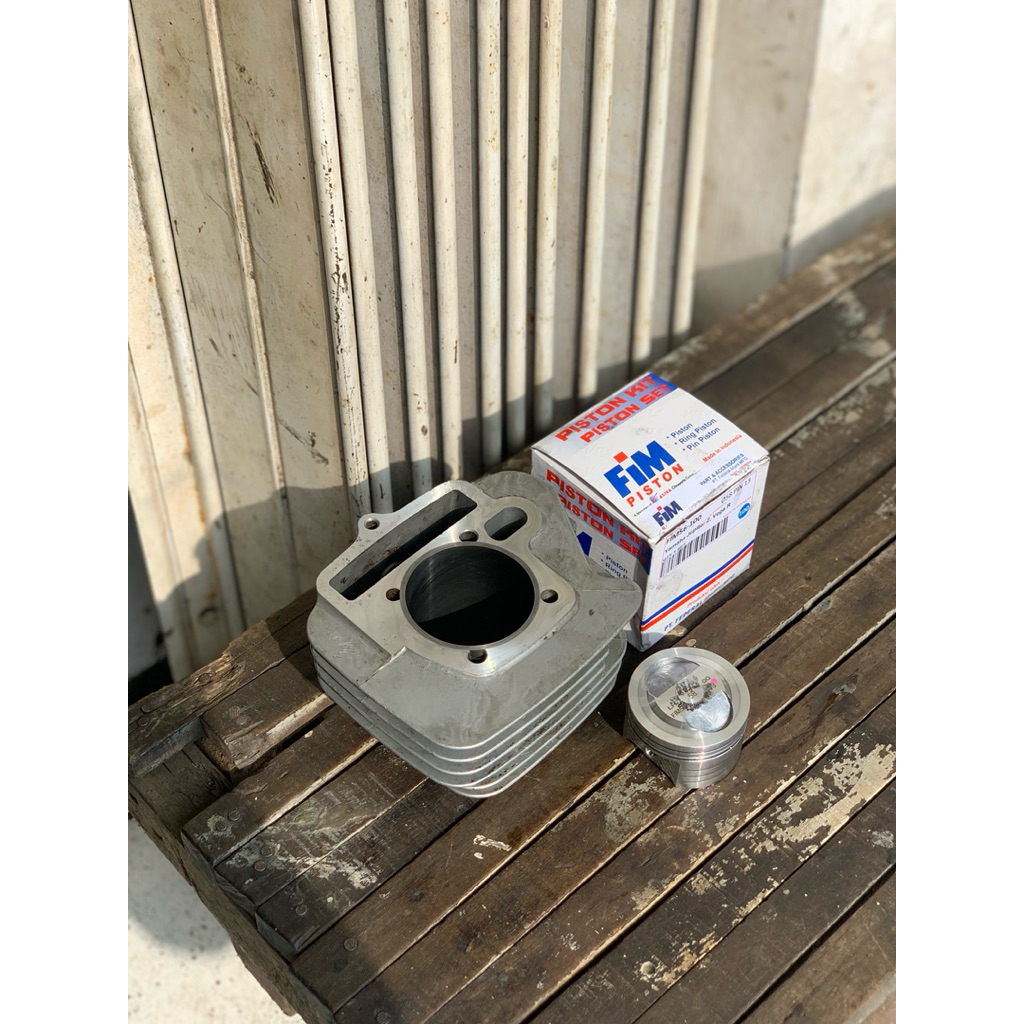 BLOK LEGENDA BORE UP PISTON 55 / 58 LINER 58 / 60 / 62 SET PISTON DAN NON PISTON