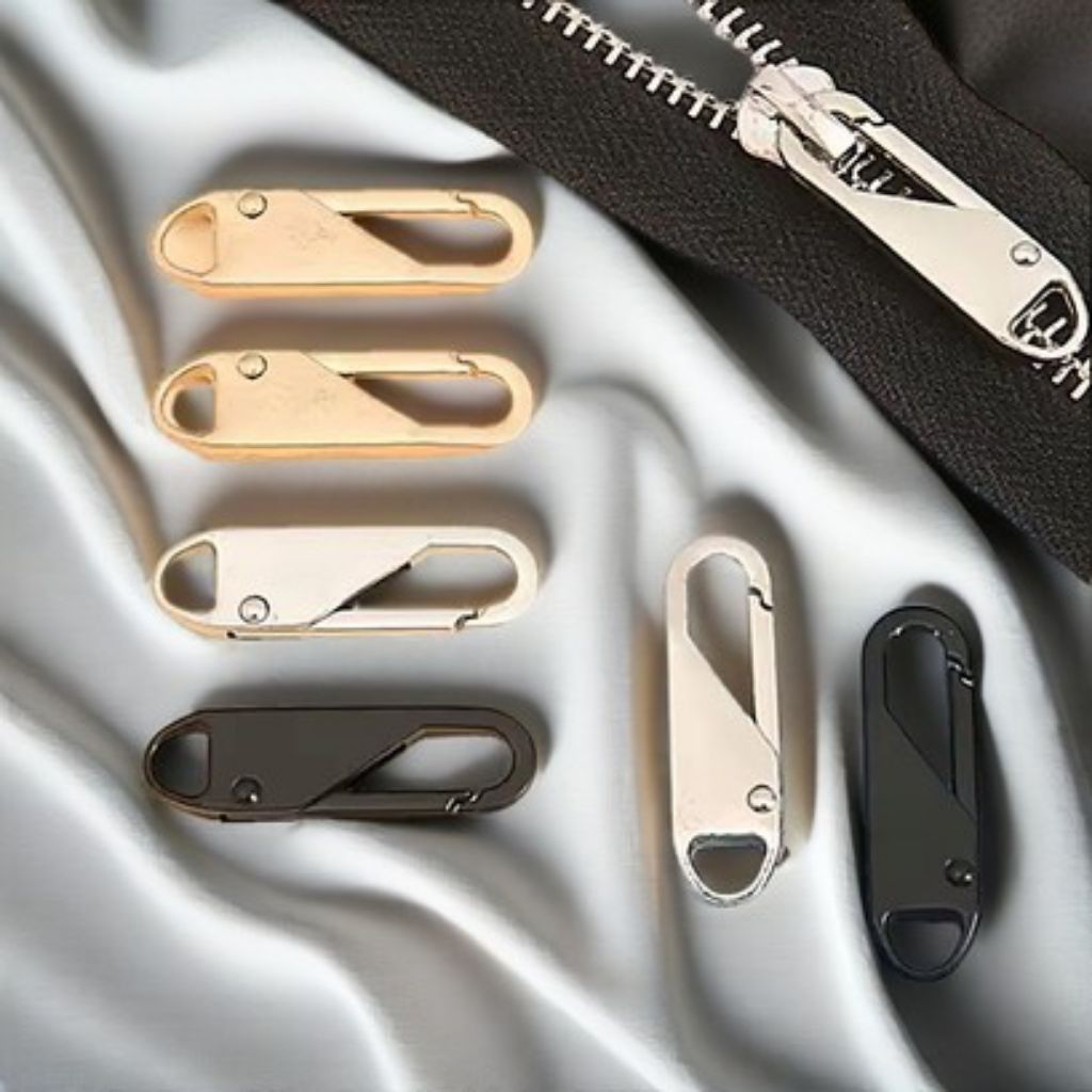 6 Pcs Zipper Puller Tarikan Resleting Universal Pengganti Resleting Tas Jaket Koper