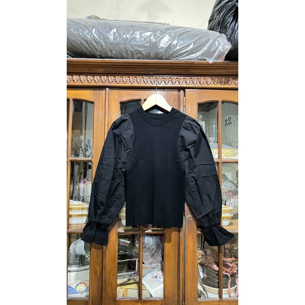 atasan knit mix katun premium