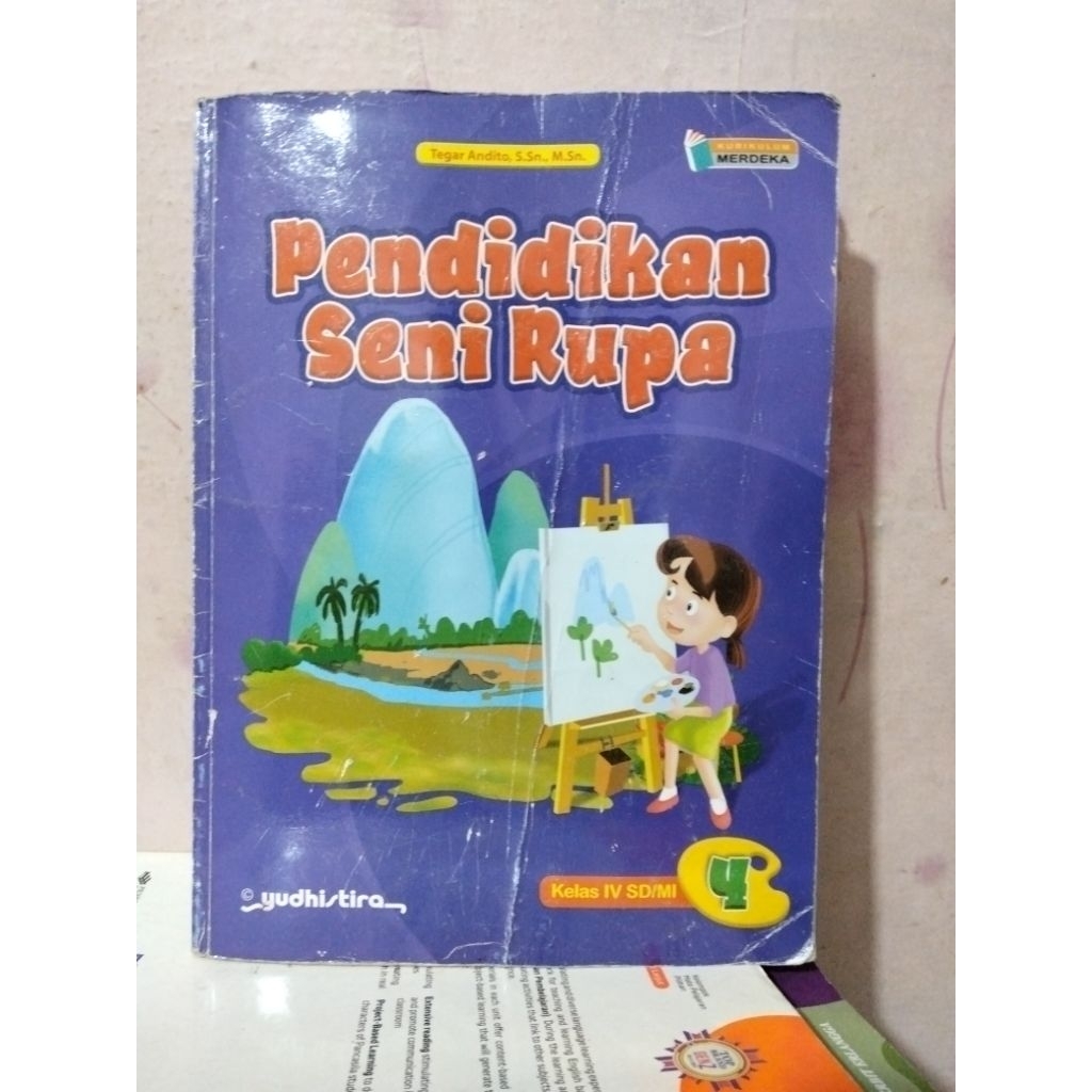 buku pendidikan seni rupa kelas 4 IV sd mi yudhistira kurikulum merdeka