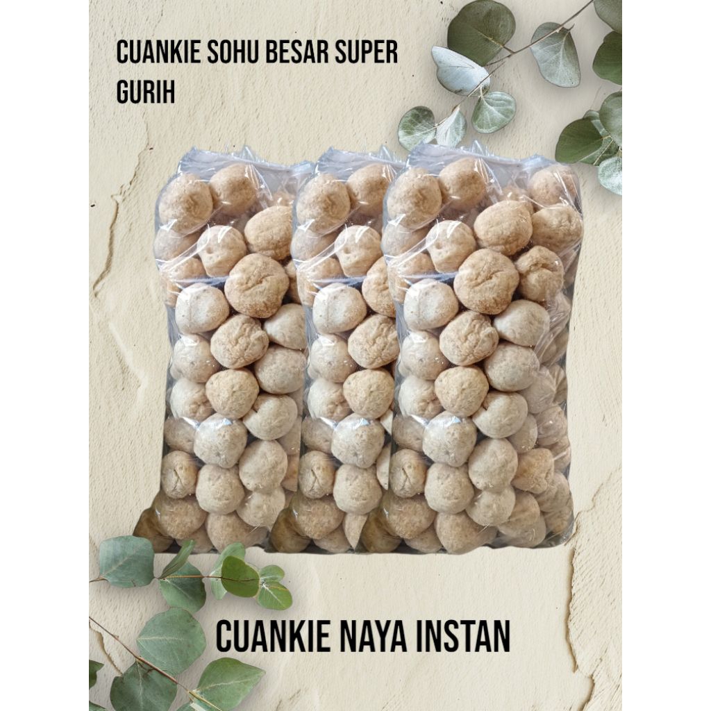 

Cuankie Sohu Besar isi 100 pcs cocok buat toping seblak ,Mie Baso ,Boci DLL