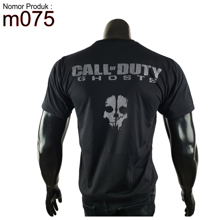 m075 kaos game jadul ps5 ps6 call gamer of duty keren ghost gambar belakang