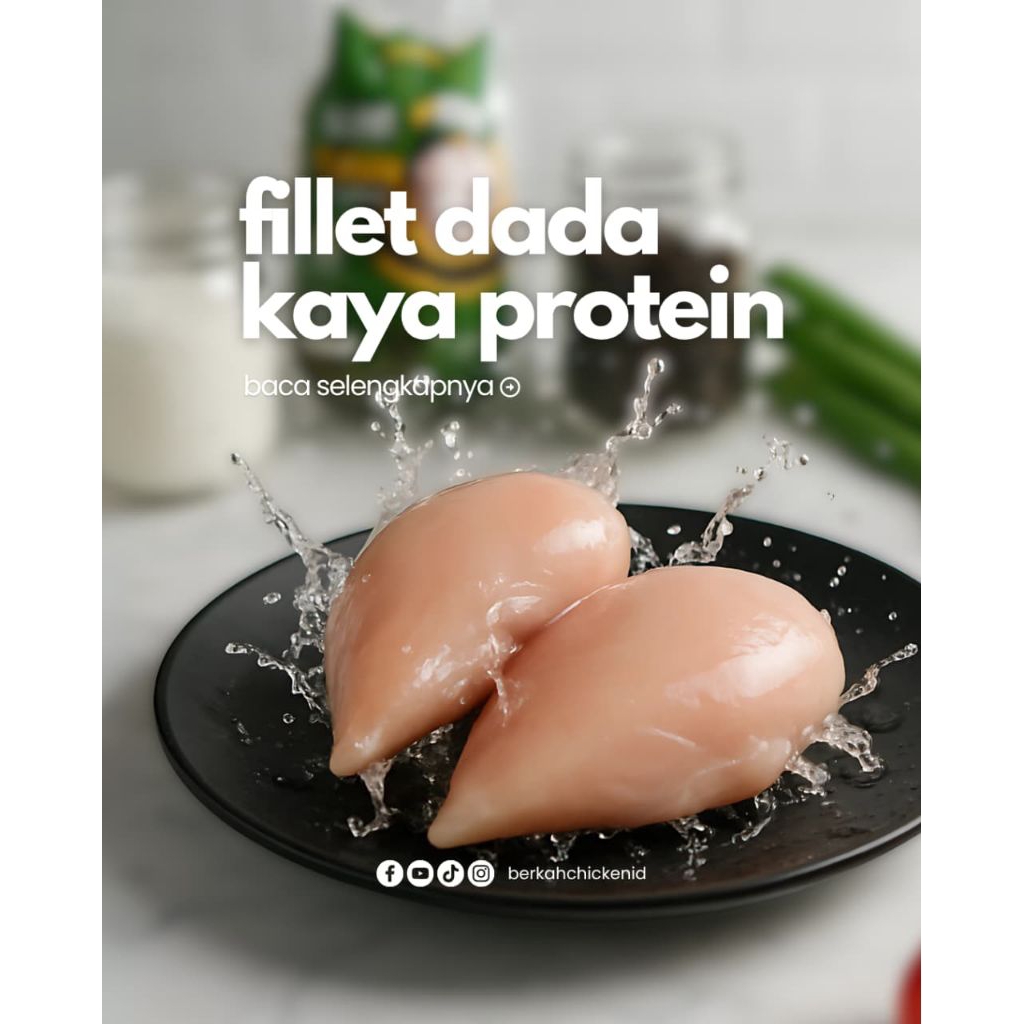 

Fillet dada/dada fillet/bonless dada ayam organik berkah chicken, ayam probiotik, kualitas premium