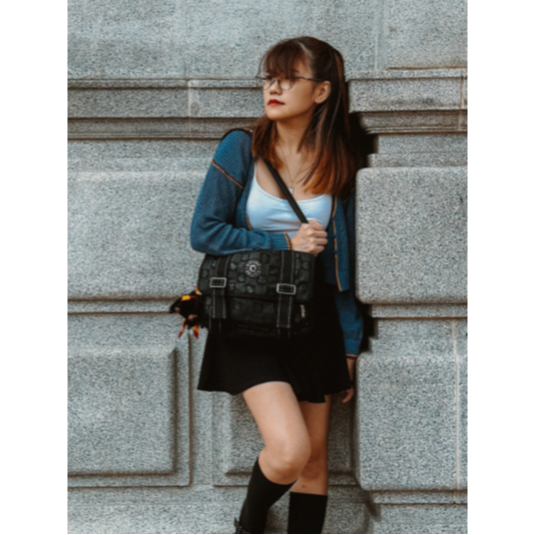 Tas Original KP MEAVE Magical Harry Porter Hitam medium Crossbody Bag Bag Hitam Tas Daily Selempang 