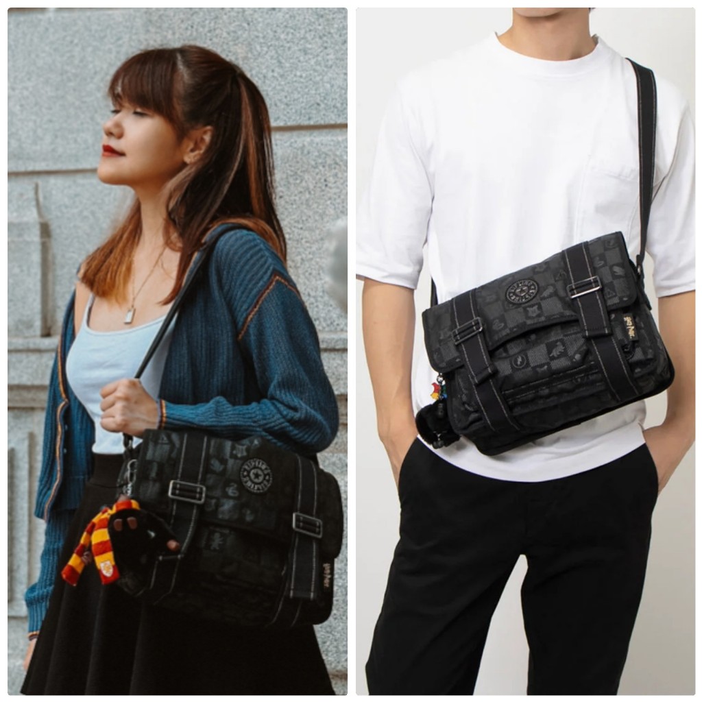 Tas Original KP MEAVE Magical Harry Porter Hitam medium Crossbody Bag Cowok Cewek Tas Harian Daily K
