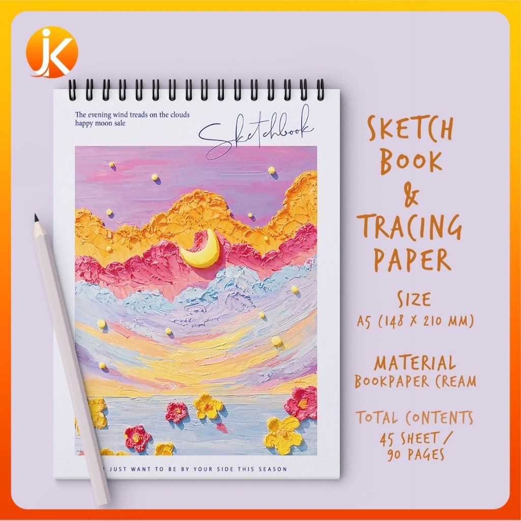 

Sketchbook A5 Buku Catatan Gambar 80 Halaman