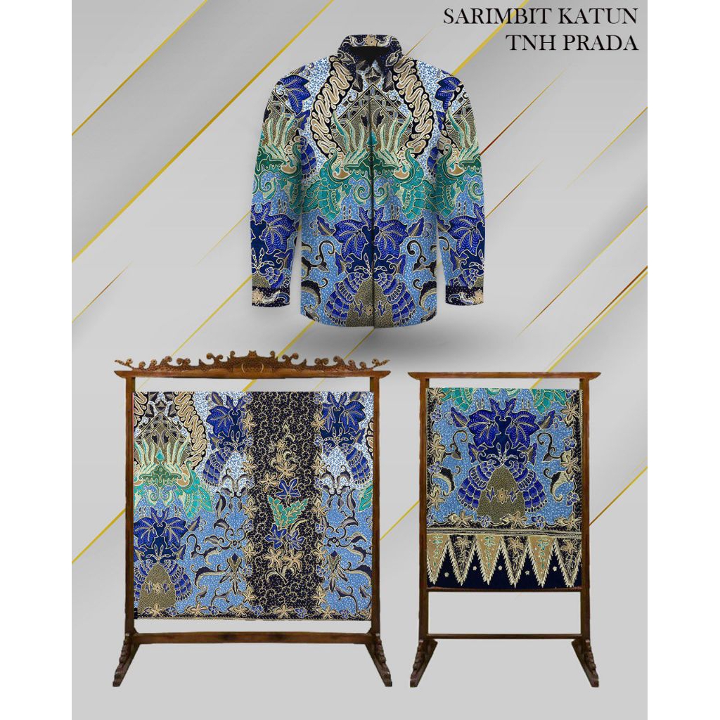 Bahan Batik Tulis Exlusive Sarimbit Katun Tanahan Prada Full Tulis Manual Batik Tulis Couple