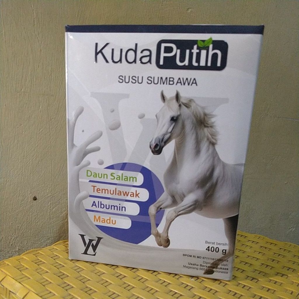 

Susu Kuda Putih , Susu Sumbawa dengan daun salam , temulawak,madu ,albumin