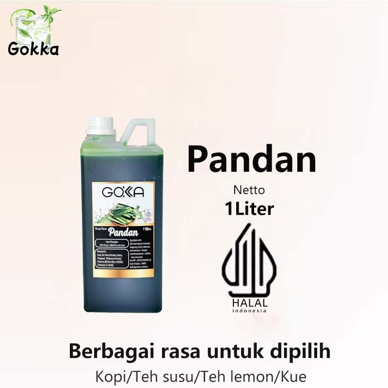 

Gokka Pandan Syarup 1l - Sirup Pandan Gokka - Halal