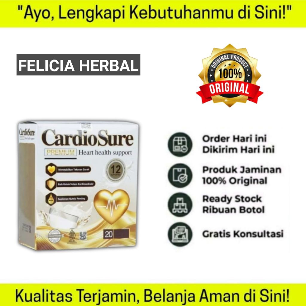 

CARDIOSURE MILK SUSU OBAT HIPERTENSI JANTUNG KORONER STRUK KOLESTROL ASAM URAT