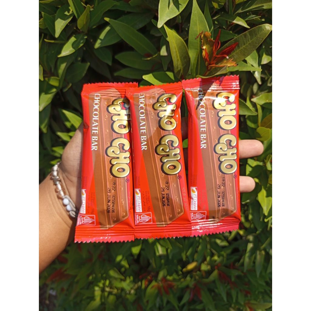 

CHO - CHO COKLAT BAR | COKLAT MANIS | 1 BOX ISI 24 PCS | camilan atau snack manis.