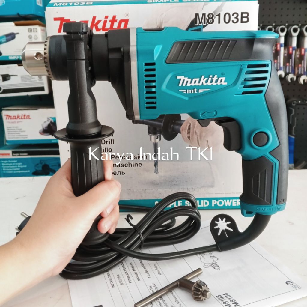 Bor Beton 13mm Makita M8103B Mesin Bor Bolak Balik M 8103 B Hammer Drill