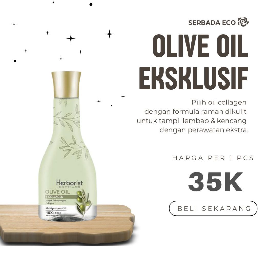 HERBORIST OLIVE OIL + Collagen Payudara Original 150 ml pembesar pengencang susu bpom