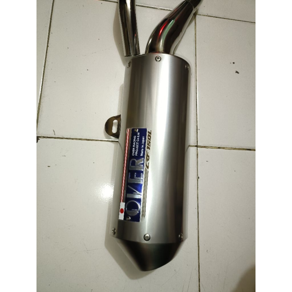 KNALPOT OVER RACING CRF 150L OVAL SERIES ORIGINAL JEPANG