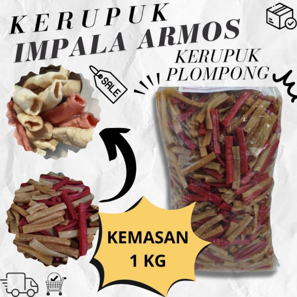 

KERUPUK IMPALA ARMOS kerupuk plompong kemasan 1kg