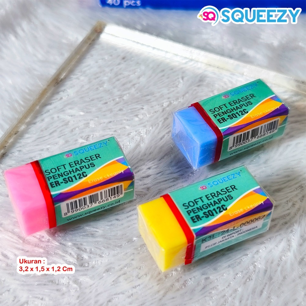 

Penghapus / Penghapus Pensil / Eraser Non Toxic ER-SQ04