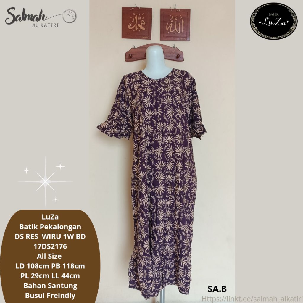Daster LuZa Batik Pekalongan DS RES WIRU (B)