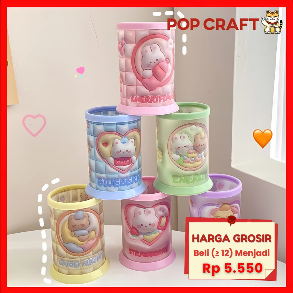 

PC Tempat Pena Pensil Tempat Alat Tulis Pajangan Meja Hiasan Meja Kerja Unik Lucu Kotak Pulpen KP13