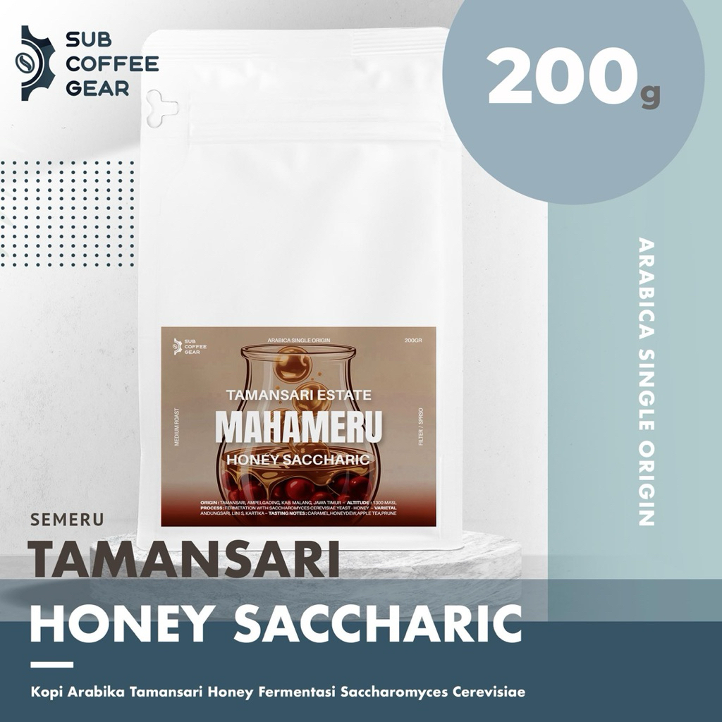 KOPI ARABIKA SEMERU TAMANSARI ESTATE HONEY SACCHARIC YEAST SACCHAROMYCES CEREVISIAE BIJI KOPI SANGRA