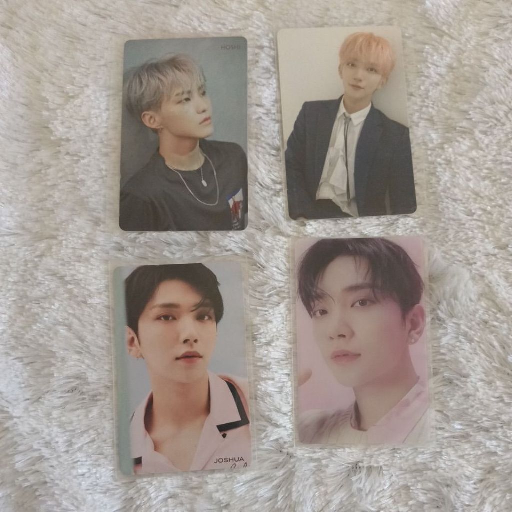 Bisa each / take all Photocard pc seventeen svt hoshi joshua pvc bene pob jp jepang album hitorijana