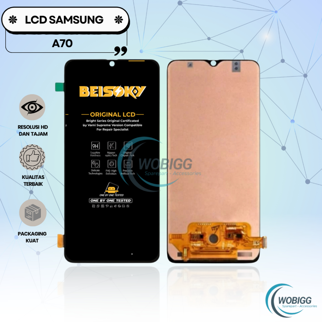 LCD TOUCHSCREEN SAMSUNG A70 / A705 FULLSET COMPLETE ORIGINAL NEW SPAREPART HP