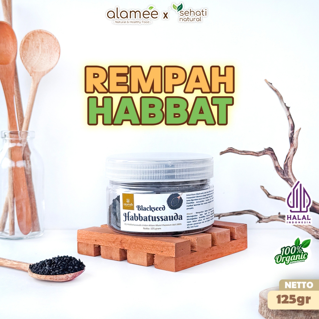 

ALAMEE Habbatussauda Biji Jintan Hitam Original Asli Jinten Habatusauda 125 gram sehati natural