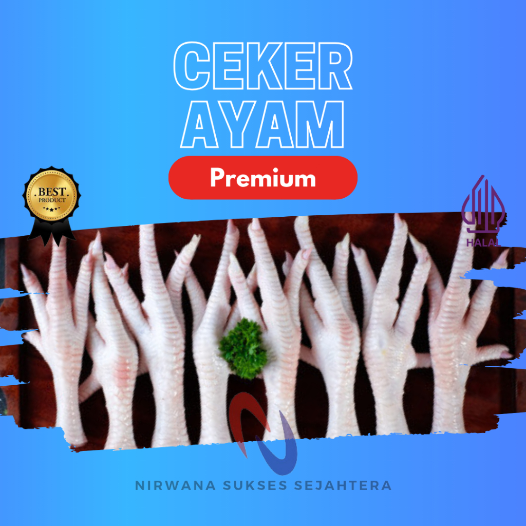 

KAKI, CEKER AYAM BROILER / BROILER CHICKEN FEET (PREMIUM)