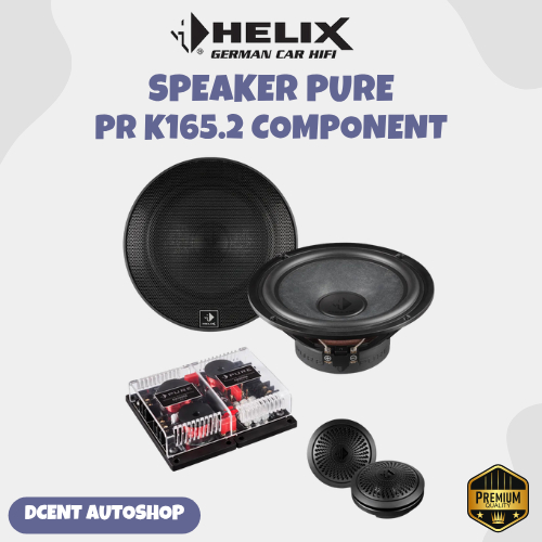 Speaker 2 Way Mobil - Helix Pure PR K165.2 Component - 6.5 Inch - 2 Way Component Speaker - Audio Mo
