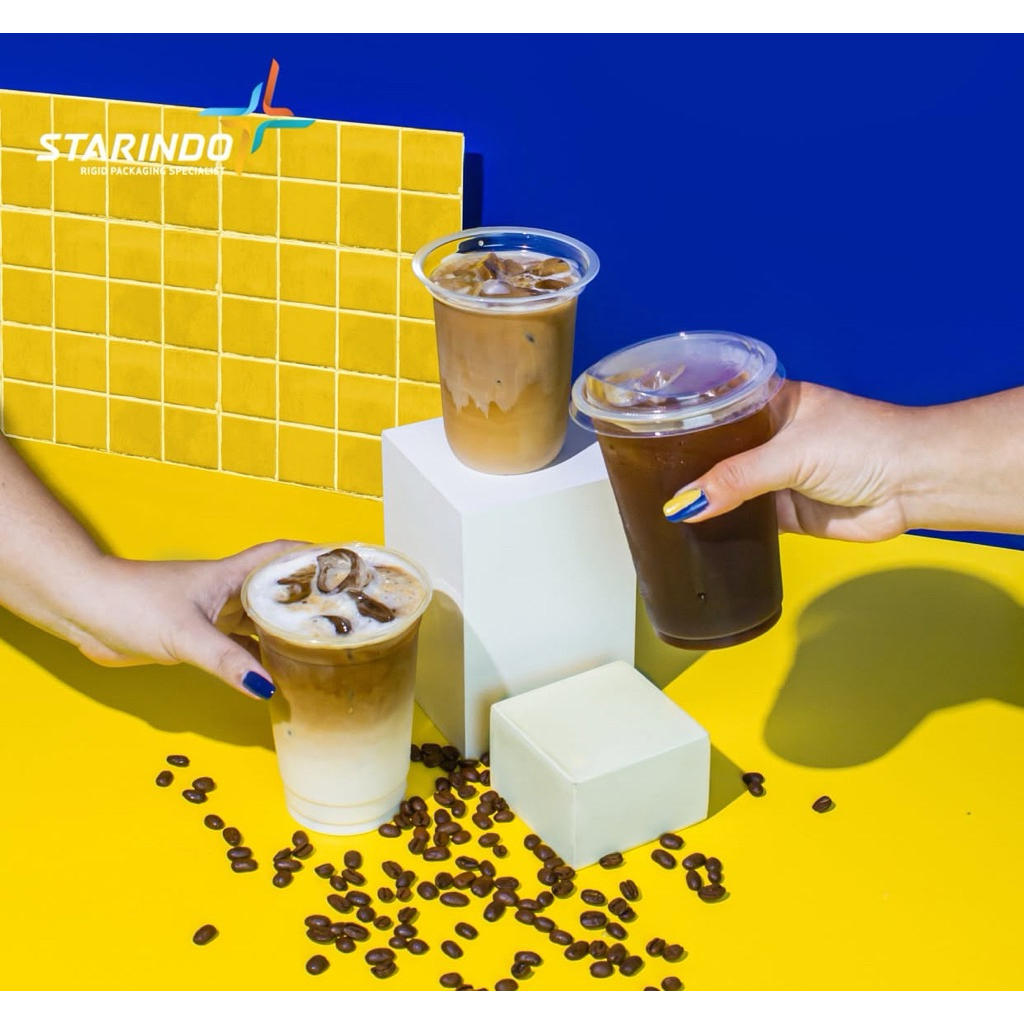 Gelas Starindo 1 DUS Harga Grosir - Cup Plastik Merk Starindo 1 DUS isi 1.000 pcs