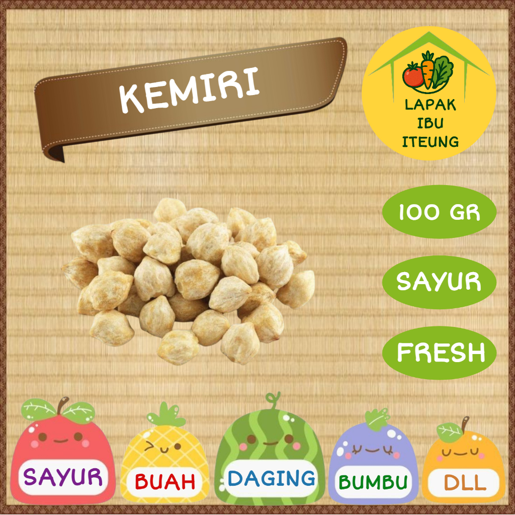 

KEMIRI INSTAN BANDUNG 100GR 1 ONS SEGAR FRESH SAYUR SAYURAN PASAR