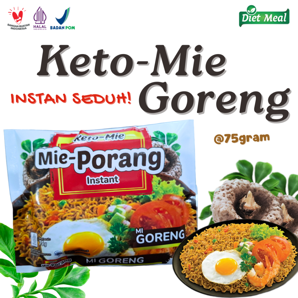 

Keto Mie Porang NON MSG Rasa Goreng