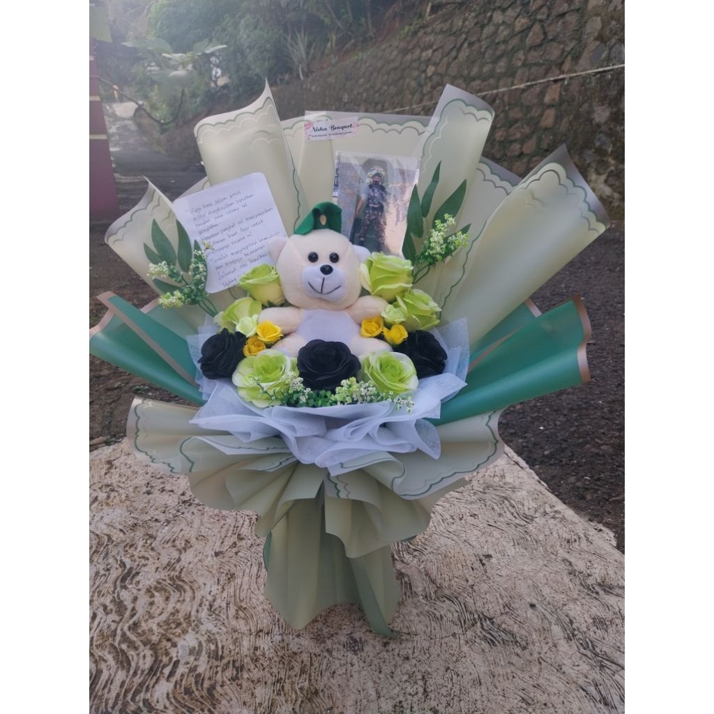 Buket Boneka Tentara Buket Boneka Bouquet Wisuda Hadiah