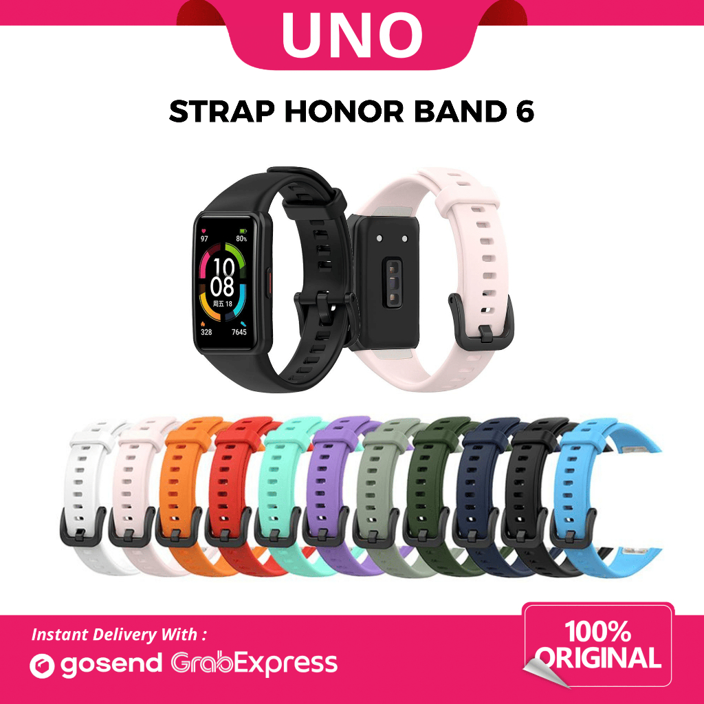 Strap Honor Band 6 Silicone Lembut Pengganti | Tali Jam Honor Band 6