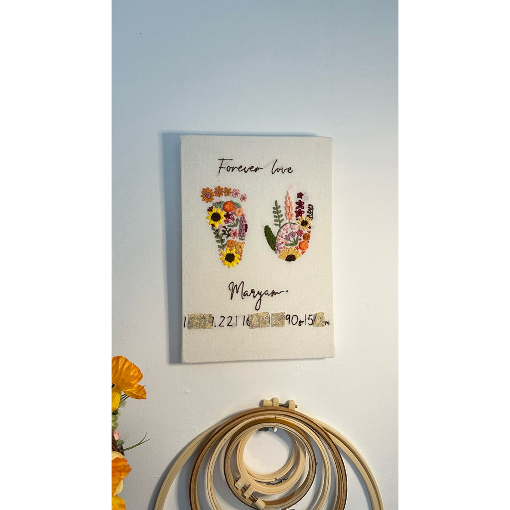 Hiasan Dinding Kamar Anak Sulam | Gantungan | Dinding | Sulam | Embroidery | Hand embroidery | Hiasa