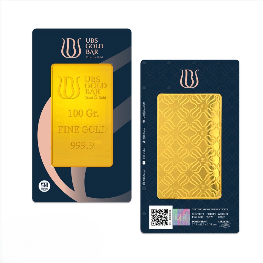 Logam Mulia Emas UBS 100 Gram
