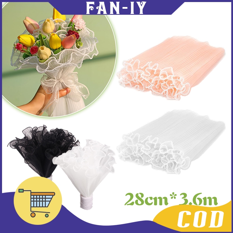 

Kain Renda Bunga Wrapping Flower Korean Lace Mesh Mermaid Tile