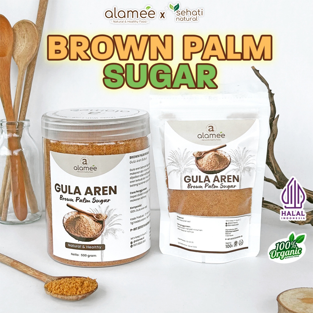 

Gula Aren Bubuk Organik Gula Murni Manis Asli Palm Sugar Premium Semut Powder Natural Organic Pure