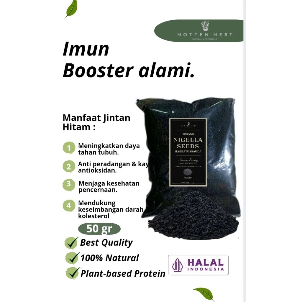 

Habbatussauda (Nigella Seeds) Kualitas Premium - Herbal Tradisional | 50g-1kg